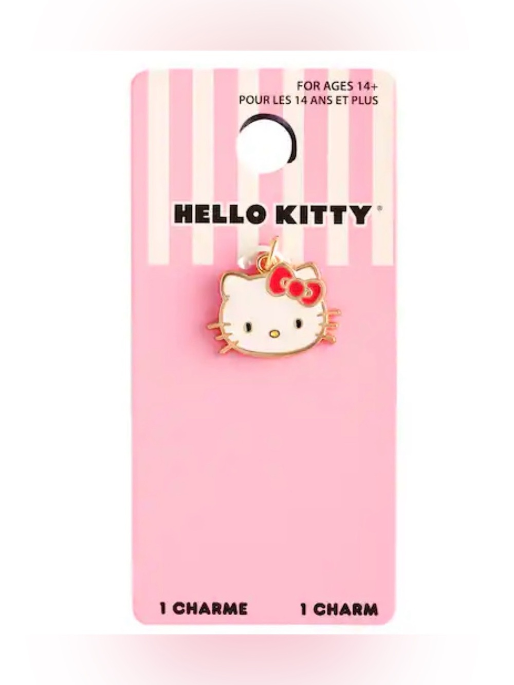 Hello Kitty White & Red Enamel Phone Charm by Hello Kitty